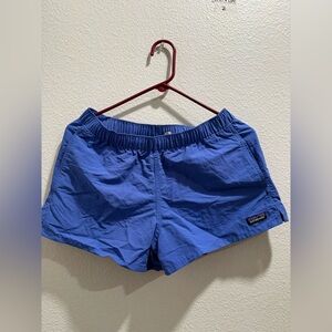 Patagonia Women's Cobalt Blue Elastic-Waist Athletic Shorts